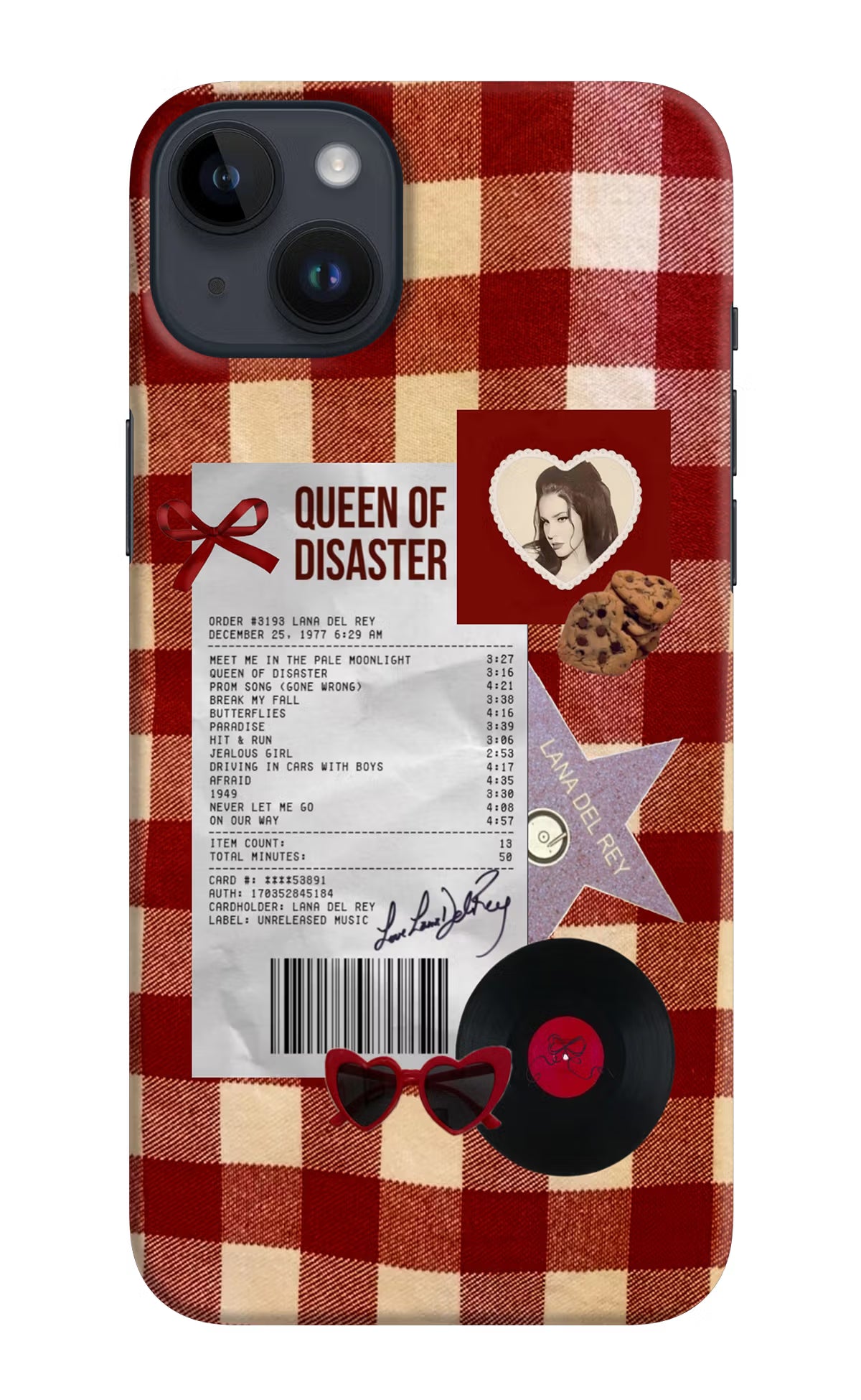 Queen of Disaster iPhone 14 Plus Hard Case Back Cover by Casekaro