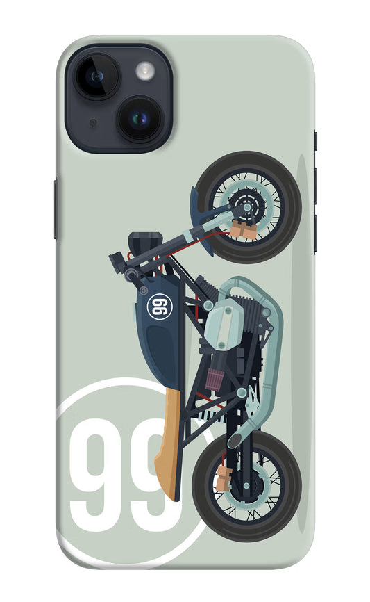 Classic Cafe Racer 99 iPhone 14 Plus Hard Case Back Cover by Casekaro