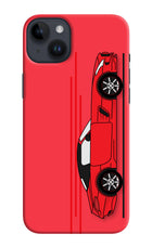 Red Velocity iPhone 14 Plus Hard Case Back Cover by Casekaro