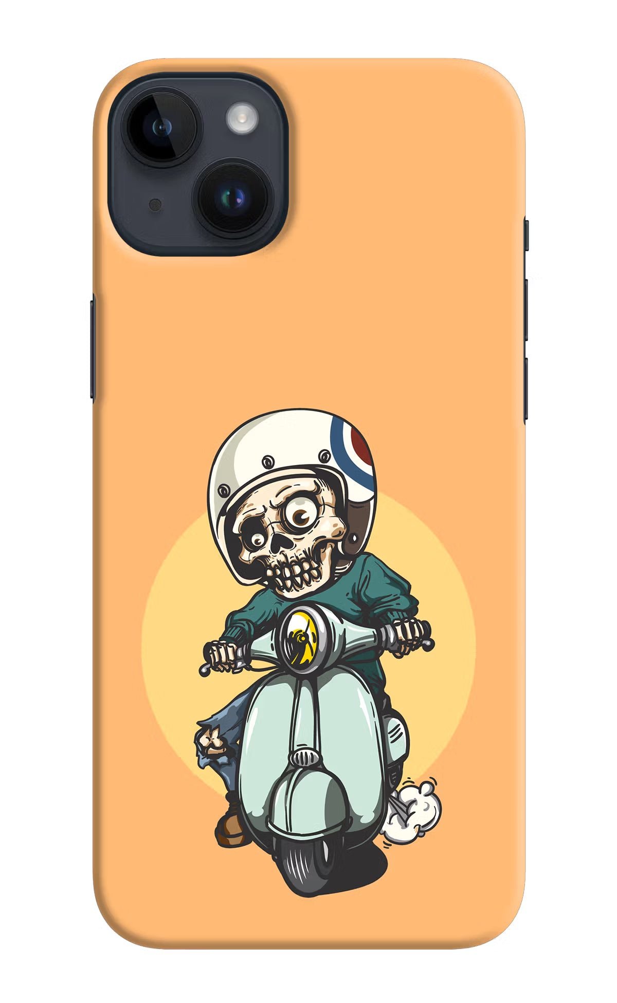 Undead Biker iPhone 14 Plus Hard Case Back Cover by Casekaro