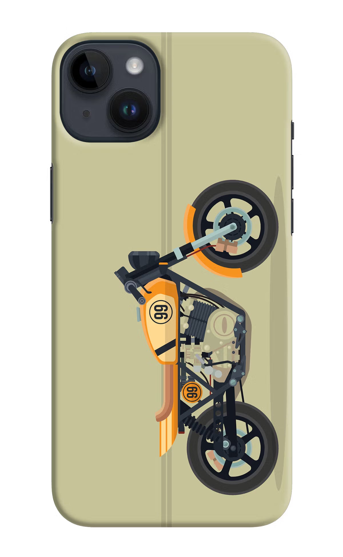Vertical Speedster iPhone 14 Plus Hard Case Back Cover by Casekaro