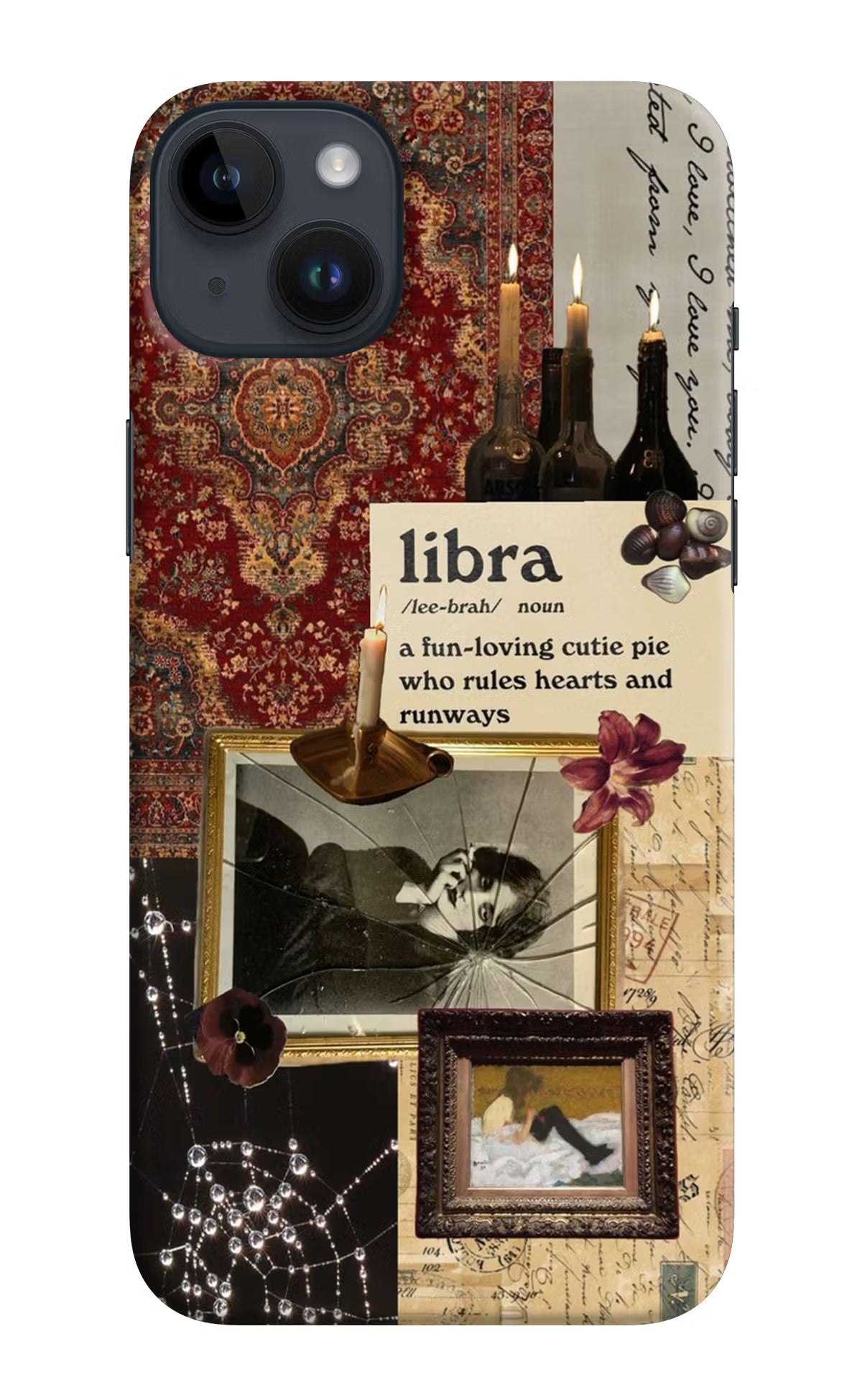 Libra Zodiac iPhone 14 Plus Hard Case Back Cover by Casekaro