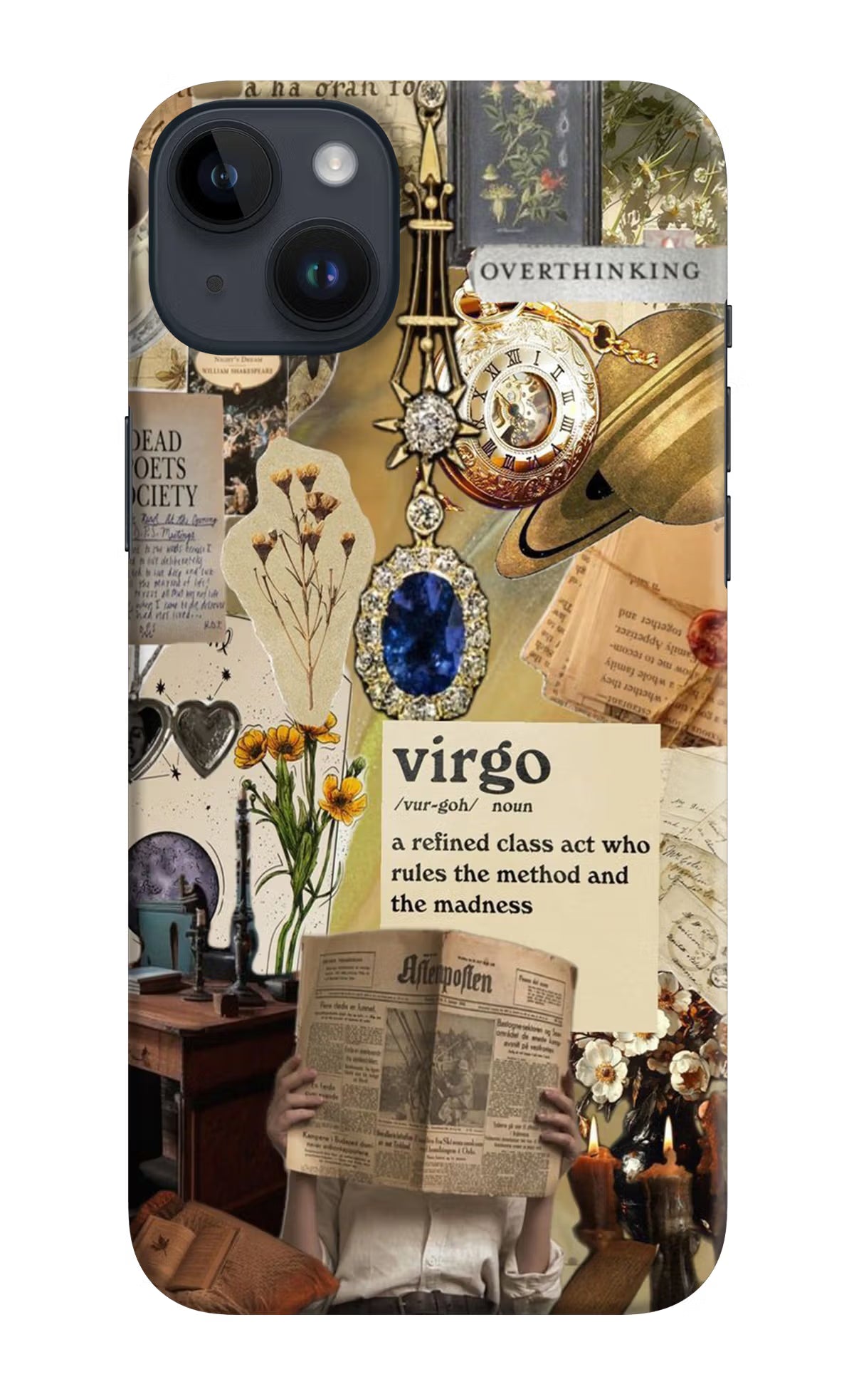 Virgo Zodiac iPhone 14 Plus Hard Case Back Cover by Casekaro