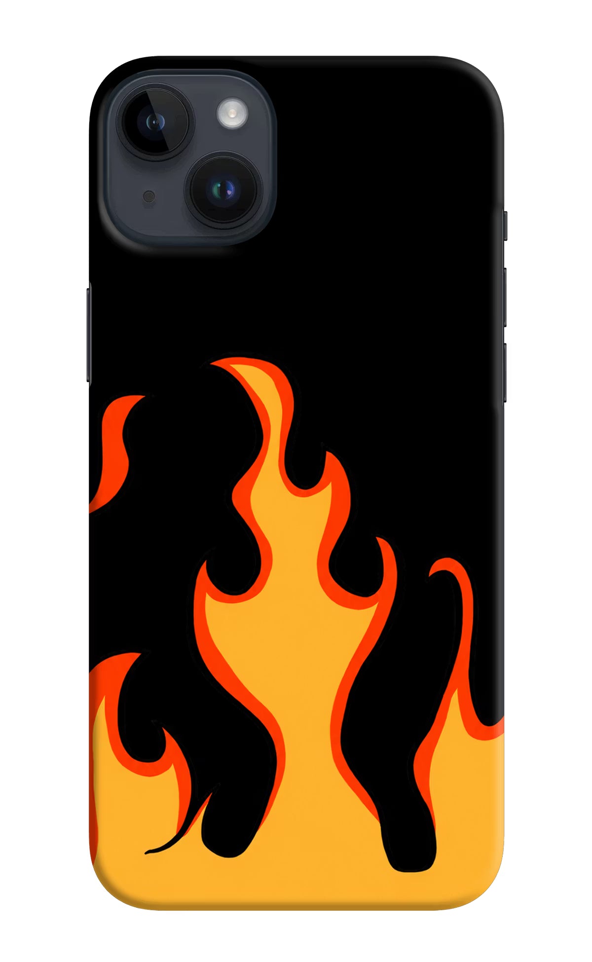 Fired Up – Black iPhone 14 Plus Hard Case Back Cover by Casekaro