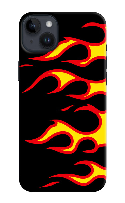 Side Sweep Flames iPhone 14 Plus Hard Case Back Cover by Casekaro