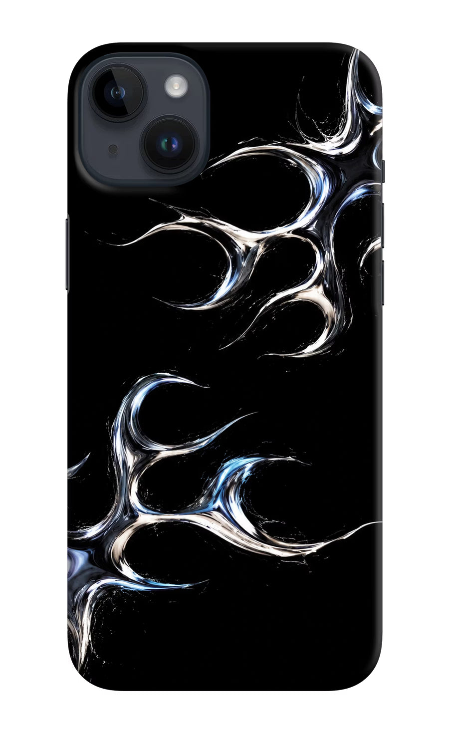 Chrome Tribal iPhone 14 Plus Back Cover, Hard case