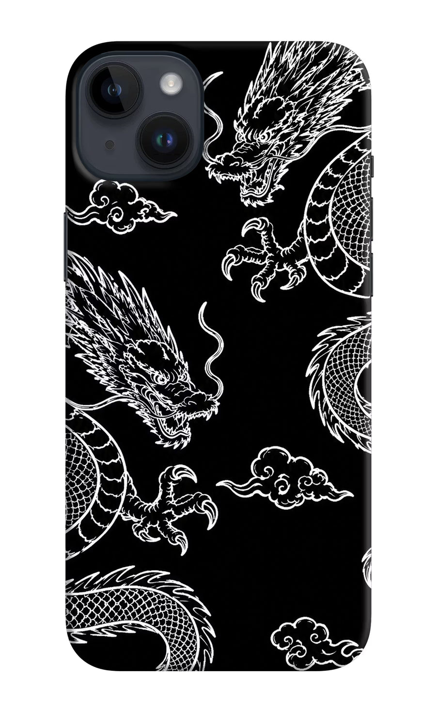 Twin Dragons iPhone 14 Plus Back Cover, Hard case