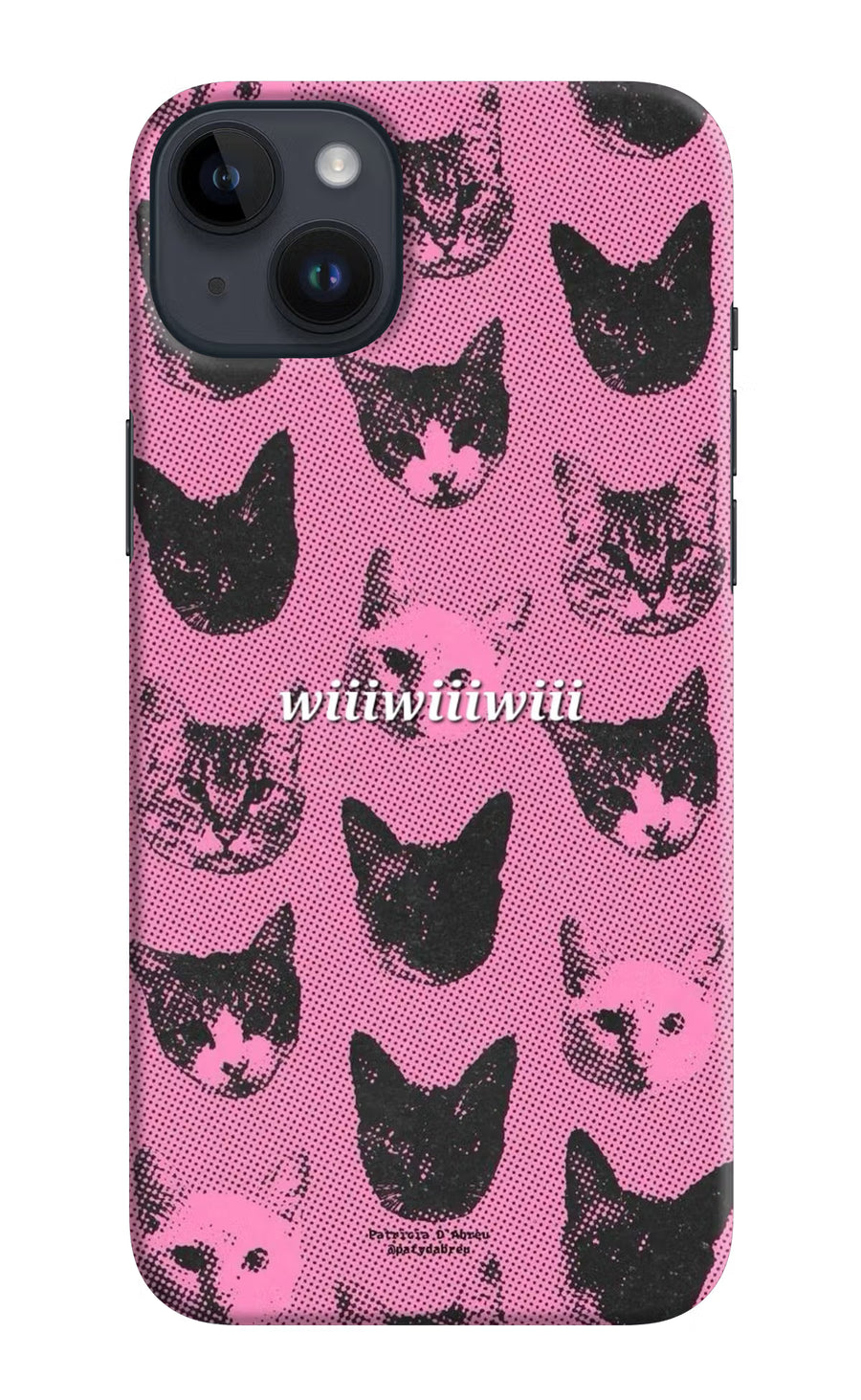 Pink Cats iPhone 14 Plus Back Cover, Hard case