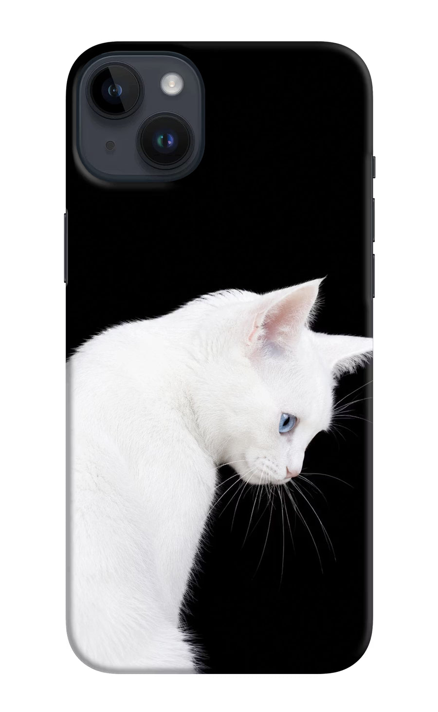 Snow Gaze iPhone 14 Plus Back Cover, Hard case