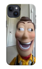 Side Eye Woody iPhone 14 Plus Hard Case Back Cover by Casekaro