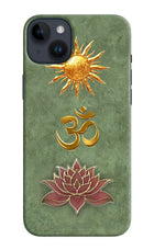 Om & Lotus iPhone 14 Plus Back Cover