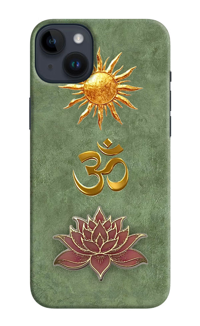 Om & Lotus iPhone 14 Plus Back Cover