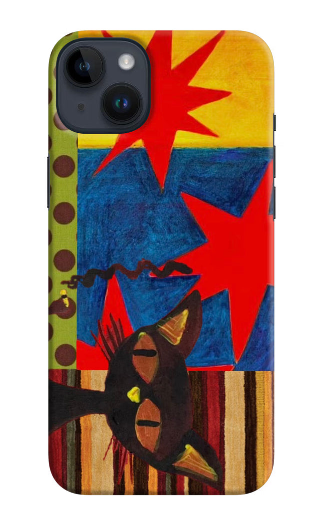 Pop Cat iPhone 14 Plus Hard Case Back Cover by Casekaro
