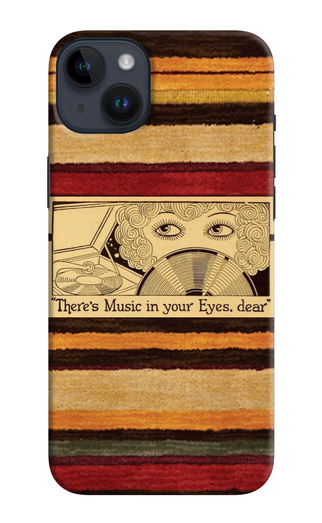 Vinyl Stripes iPhone 14 Plus Hard Case Back Cover by Casekaro