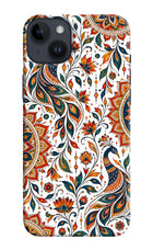 White Mayura iPhone 14 Plus Hard Case Back Cover by Casekaro