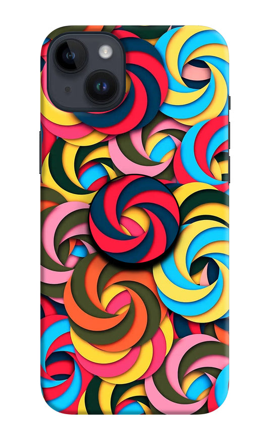 Spiral Pattern iPhone 14 Plus Pop Case by Casekaro