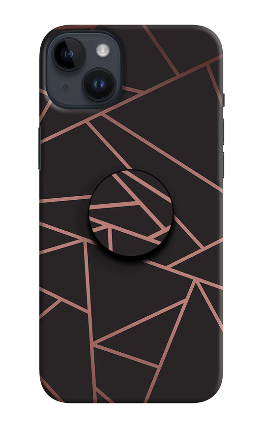 Geometric Pattern iPhone 14 Plus Pop Case by Casekaro