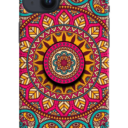 Mandala iPhone 14 Plus Pop Case by Casekaro