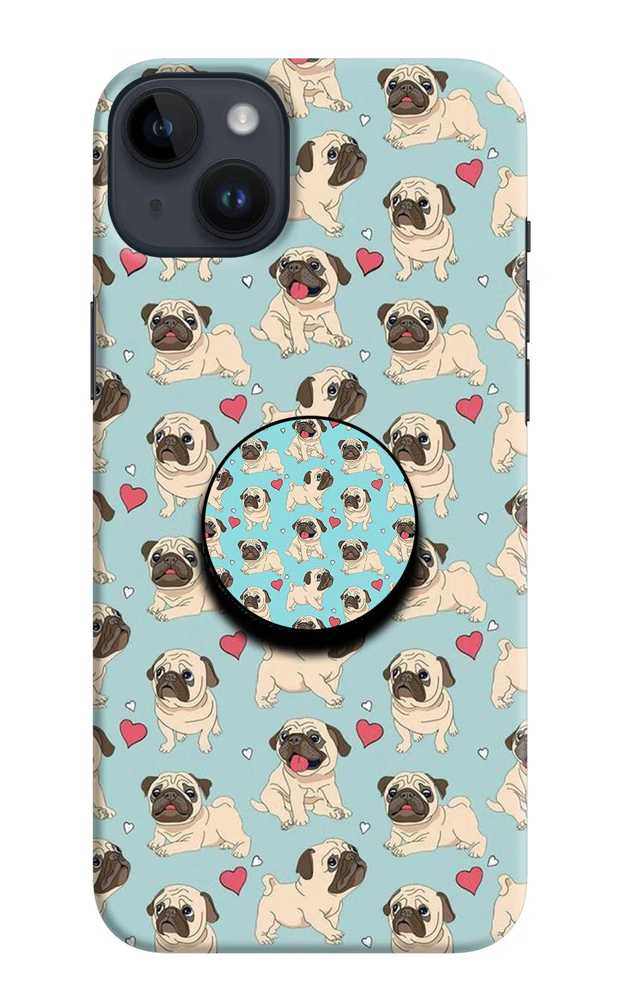 Pug Dog iPhone 14 Plus Pop Case, Hard case