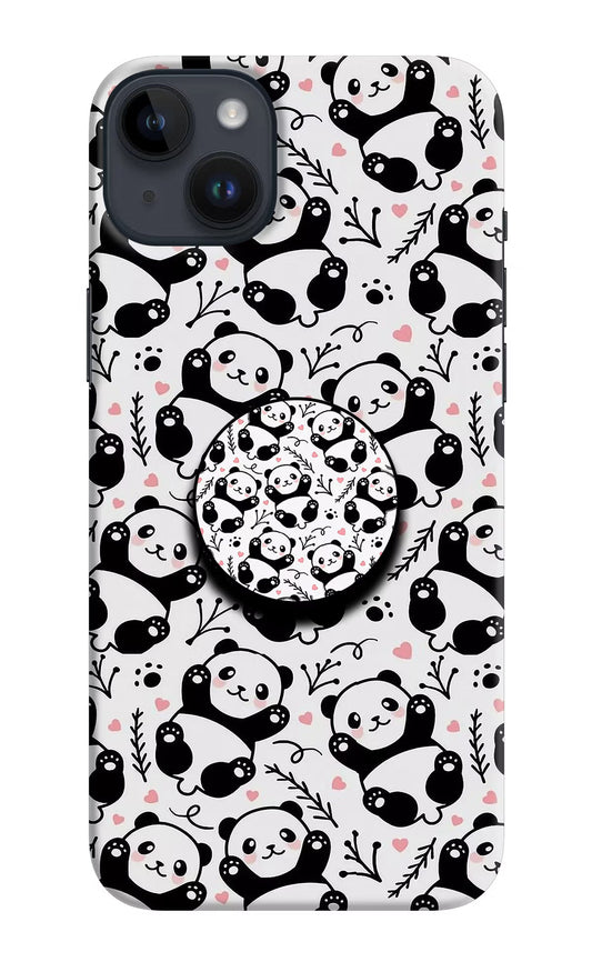 Cute Panda iPhone 14 Plus Pop Case by Casekaro