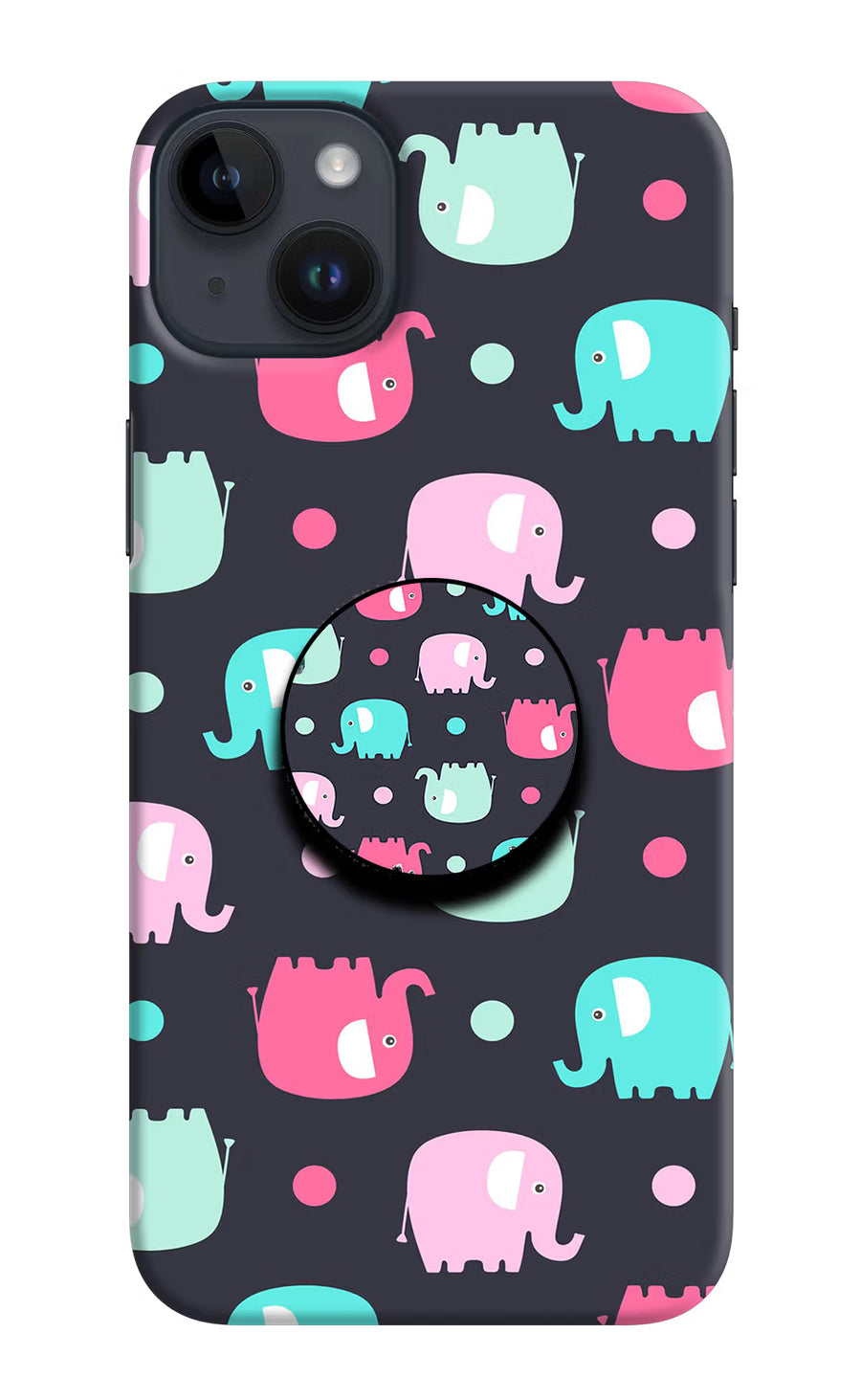Baby Elephants iPhone 14 Plus Pop Case, Hard case