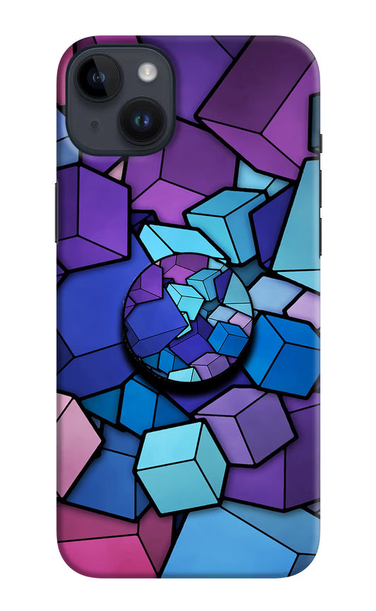 Cubic Abstract iPhone 14 Plus Pop Case by Casekaro