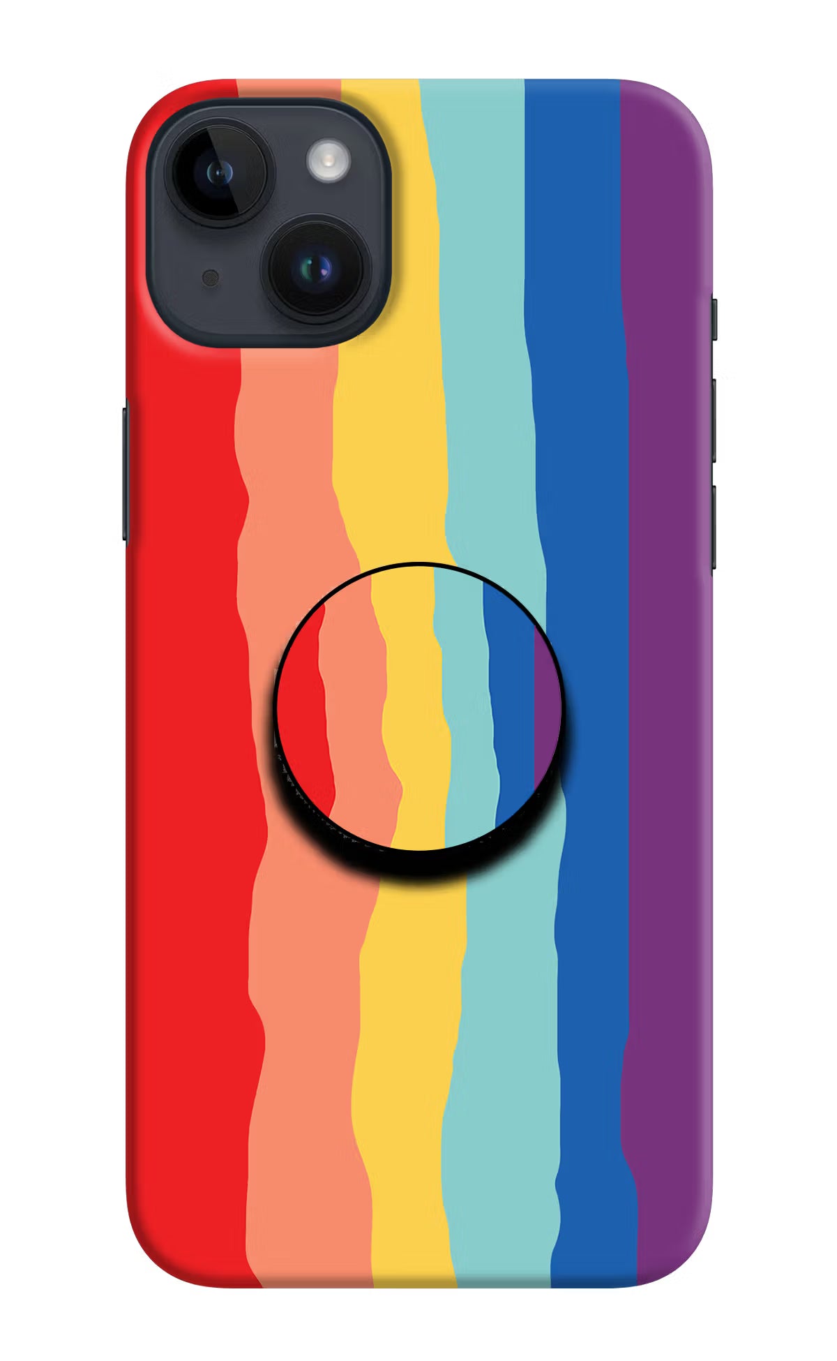 Rainbow iPhone 14 Plus Pop Case by Casekaro