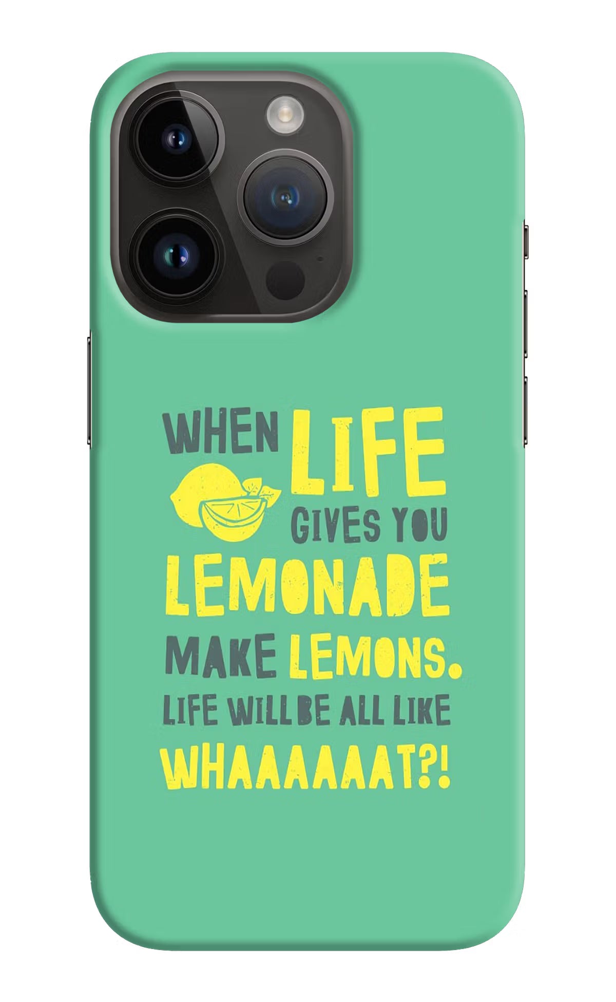 Quote iPhone 14 Pro Hard Case Back Cover by Casekaro