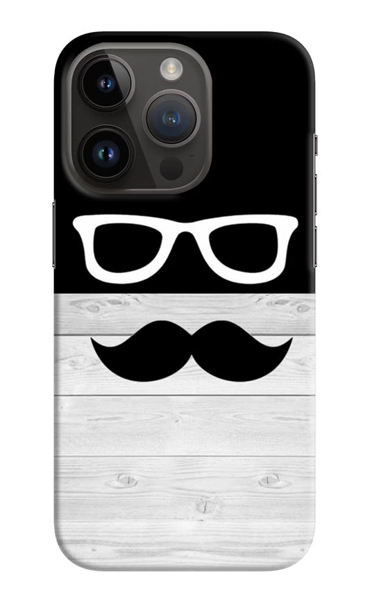 Mustache iPhone 14 Pro Hard Case Back Cover by Casekaro