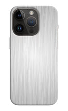 Wooden Grey Texture iPhone 14 Pro Hard Case Back Cover by Casekaro