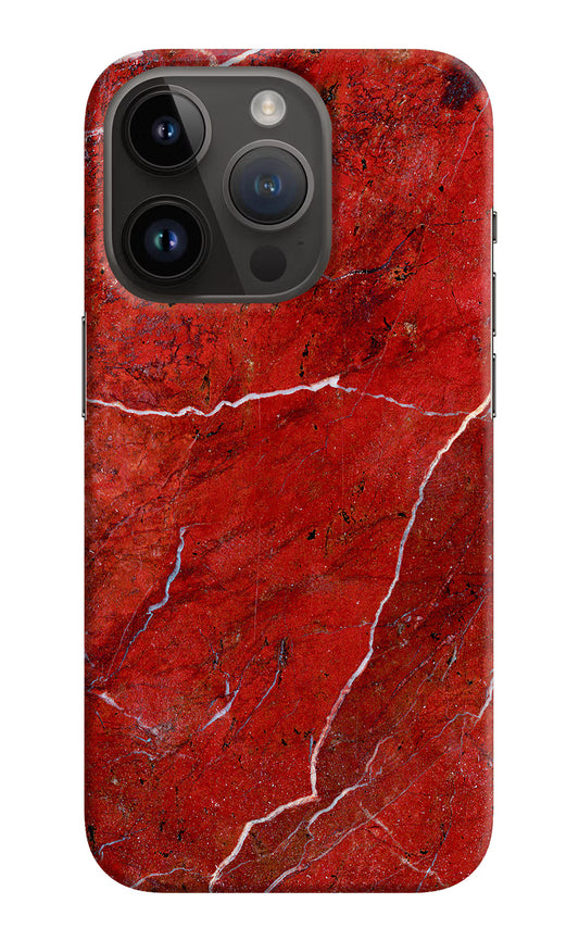 Red Marble Design iPhone 14 Pro Hard Case Back Cover by Casekaro