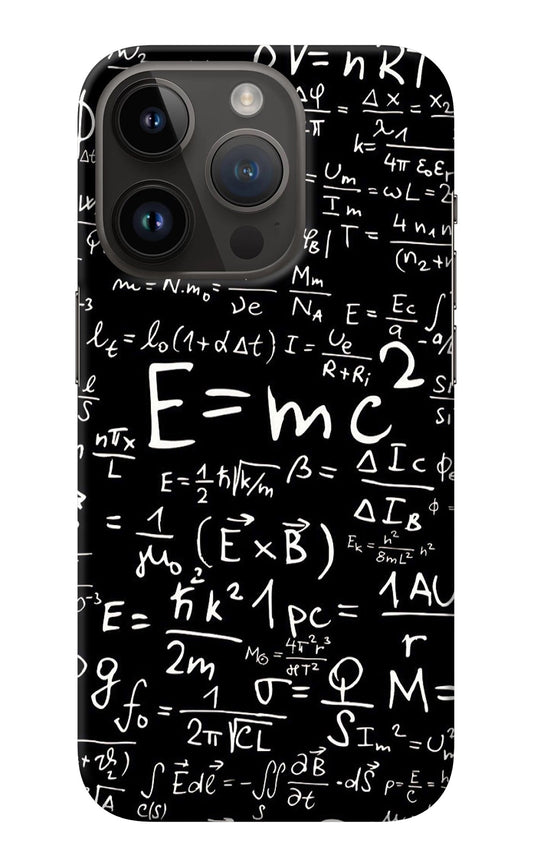 Physics Albert Einstein Formula iPhone 14 Pro Back Cover