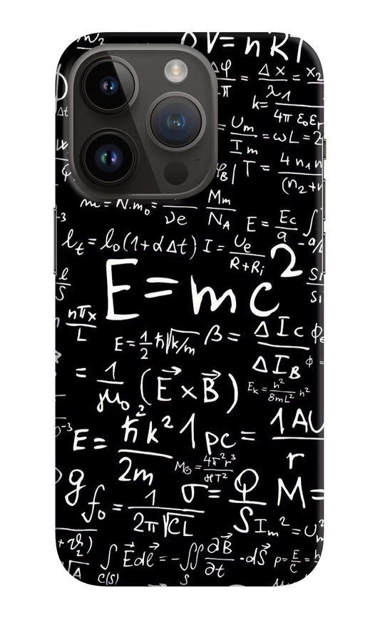 Physics Formula iPhone 14 Pro Hard Case Back Cover by Casekaro