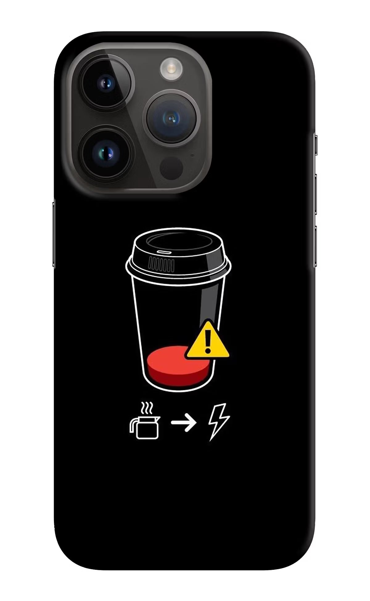 Coffee iPhone 14 Pro Hard Case Back Cover by Casekaro