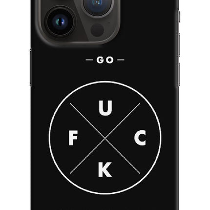 Go Fuck Yourself iPhone 14 Pro Hard Case Back Cover by Casekaro