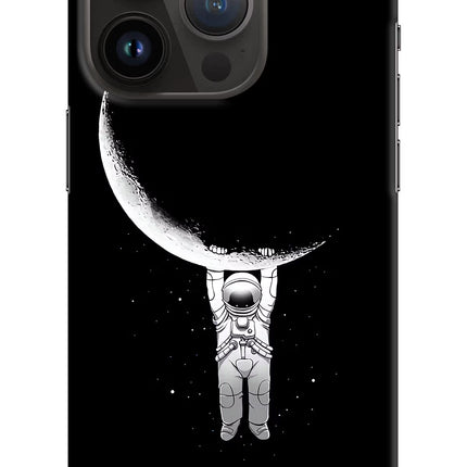 Moon Space iPhone 14 Pro Hard Case Back Cover by Casekaro