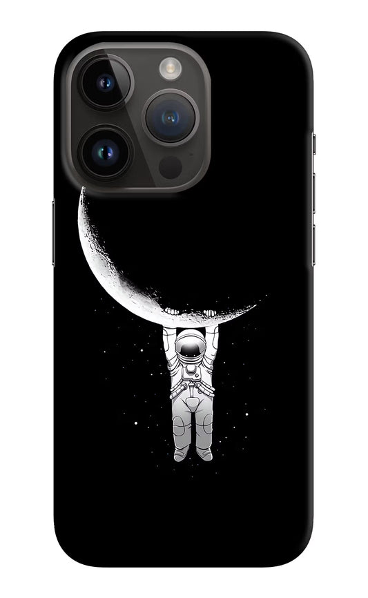 Moon Space iPhone 14 Pro Hard Case Back Cover by Casekaro