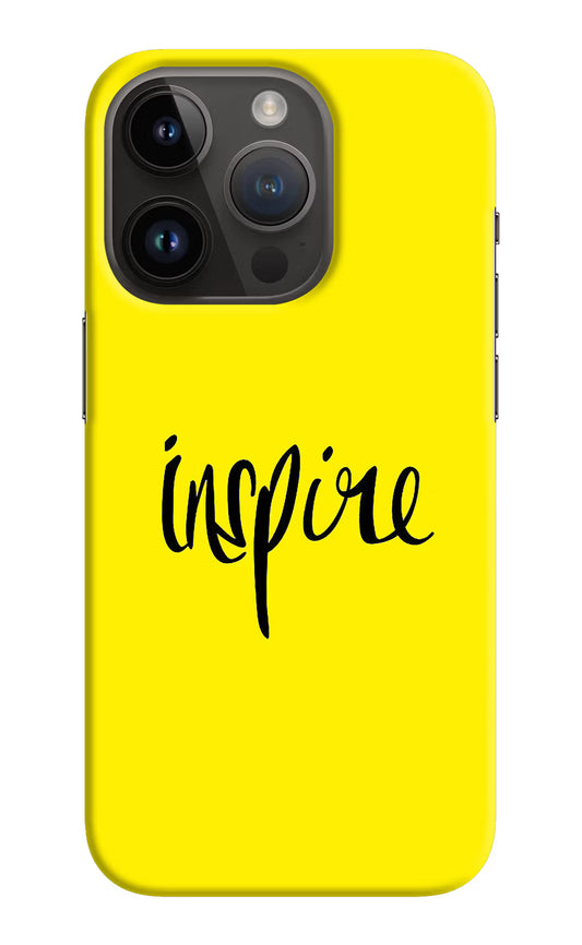 Inspire iPhone 14 Pro Hard Case Back Cover by Casekaro