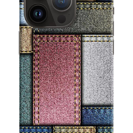 Multicolor Jeans iPhone 14 Pro Hard Case Back Cover by Casekaro