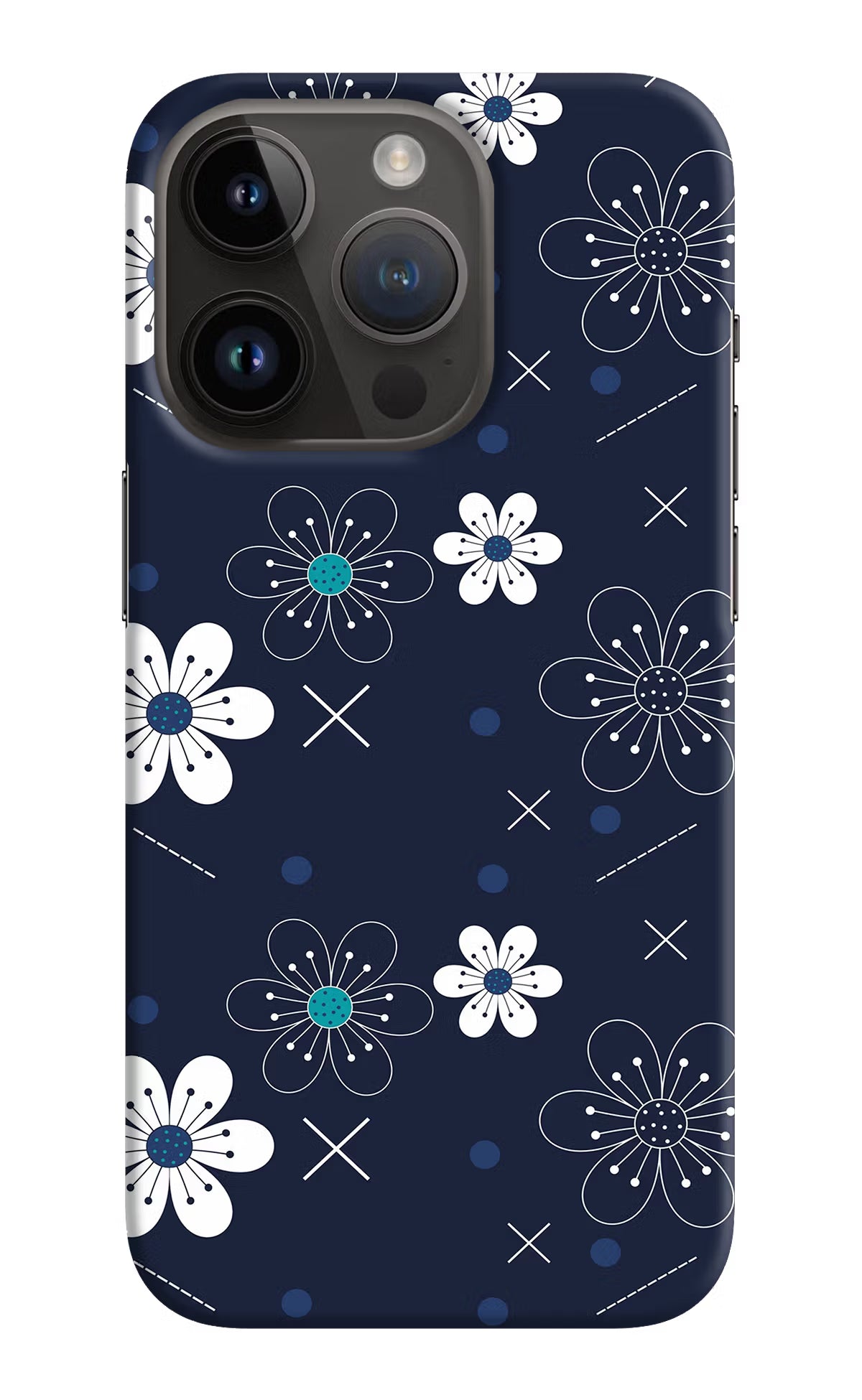 Flowers iPhone 14 Pro Hard Case Back Cover by Casekaro