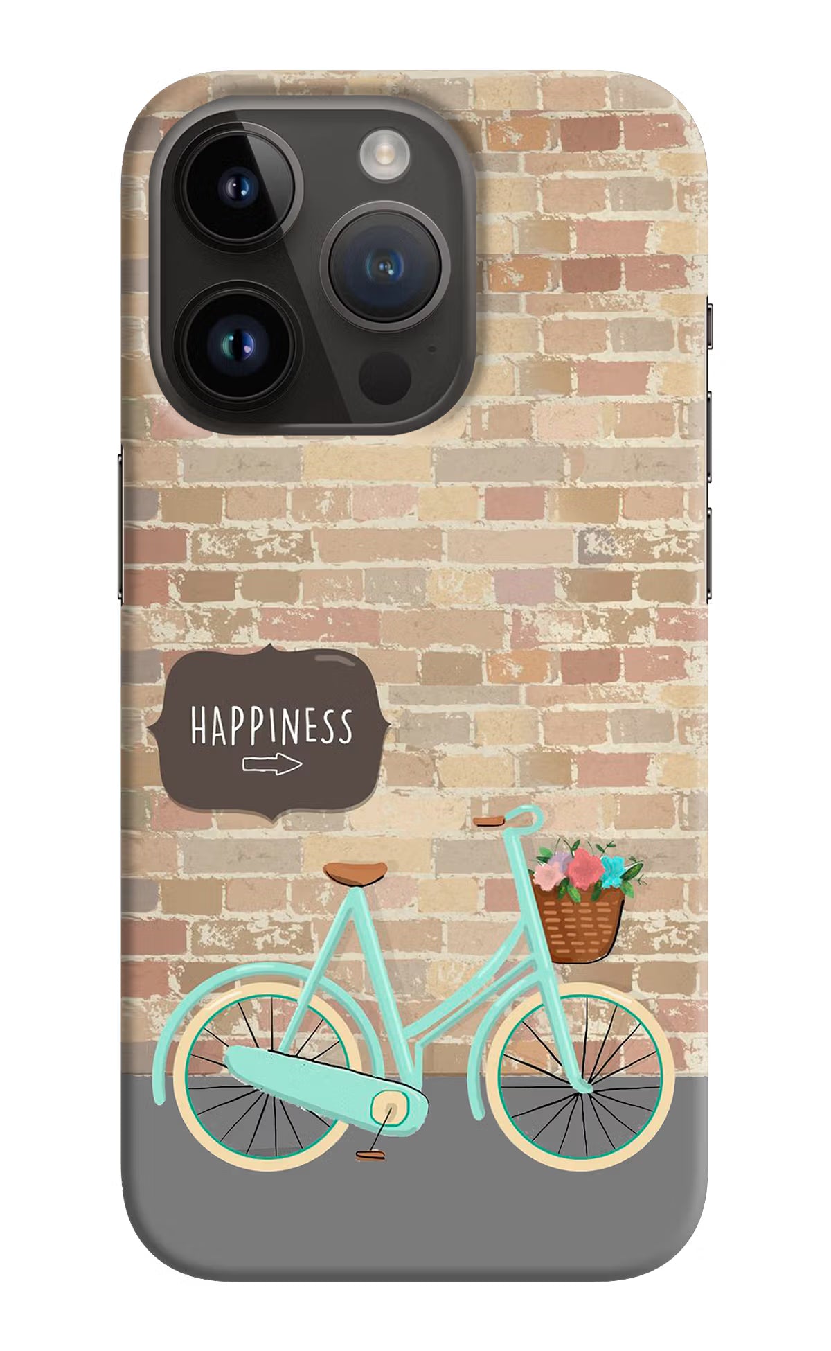 Happiness Artwork iPhone 14 Pro Hard Case Back Cover by Casekaro