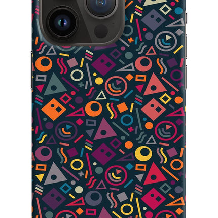 Geometric Abstract iPhone 14 Pro Hard Case Back Cover by Casekaro