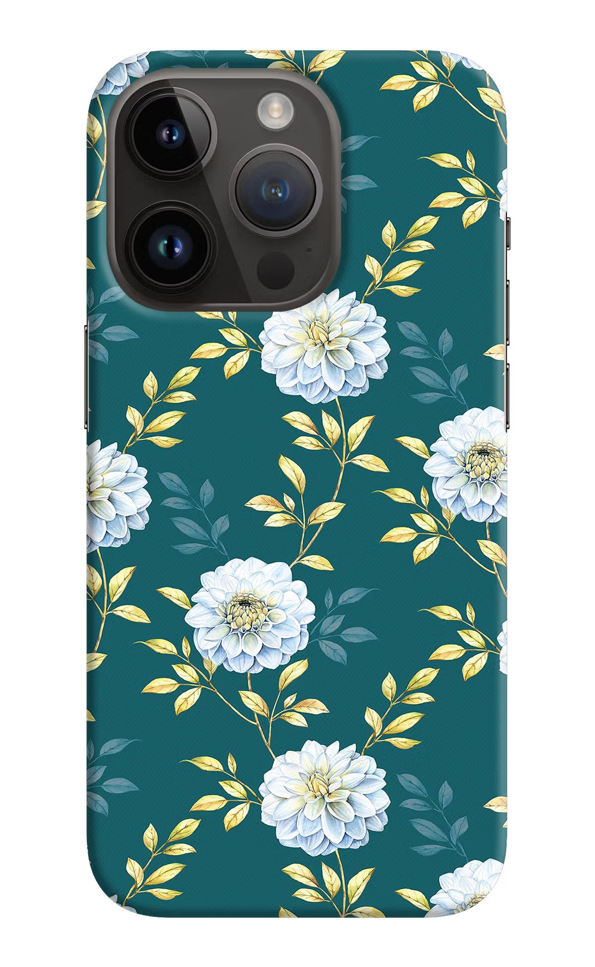 Flowers iPhone 14 Pro Hard Case Back Cover by Casekaro