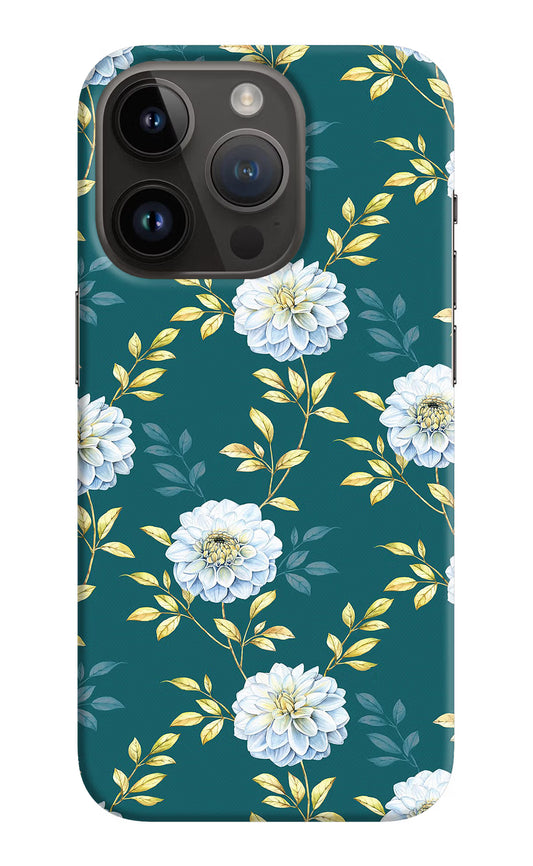 Flowers iPhone 14 Pro Hard Case Back Cover by Casekaro