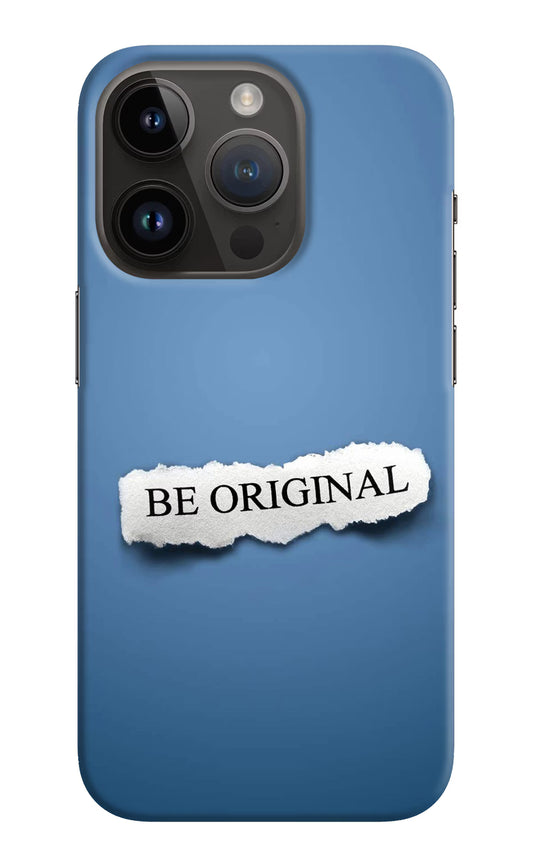 Be Original iPhone 14 Pro Hard Case Back Cover by Casekaro