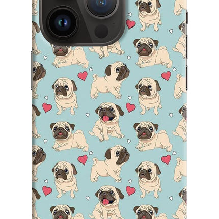 Pug Dog iPhone 14 Pro Hard Case Back Cover by Casekaro