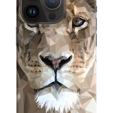 Lion Art iPhone 14 Pro Hard Case Back Cover by Casekaro