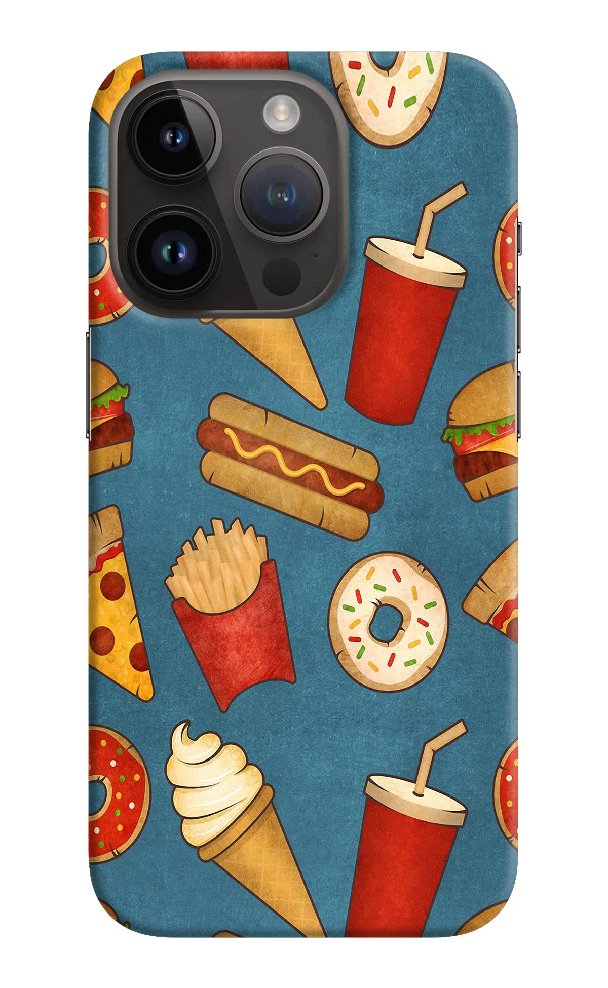 Foodie iPhone 14 Pro Hard Case Back Cover by Casekaro