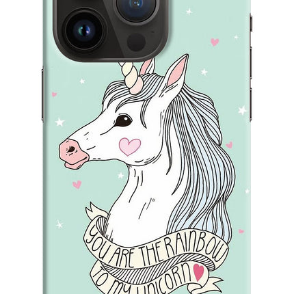 Unicorn Wallpaper iPhone 14 Pro Hard Case Back Cover by Casekaro