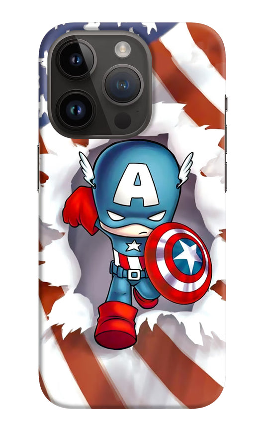 Captain America iPhone 14 Pro Hard Case Back Cover by Casekaro